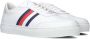 Tommy Hilfiger Premium Cupsole Mono Sneakers Leren Sneaker Heren Wit - Thumbnail 1