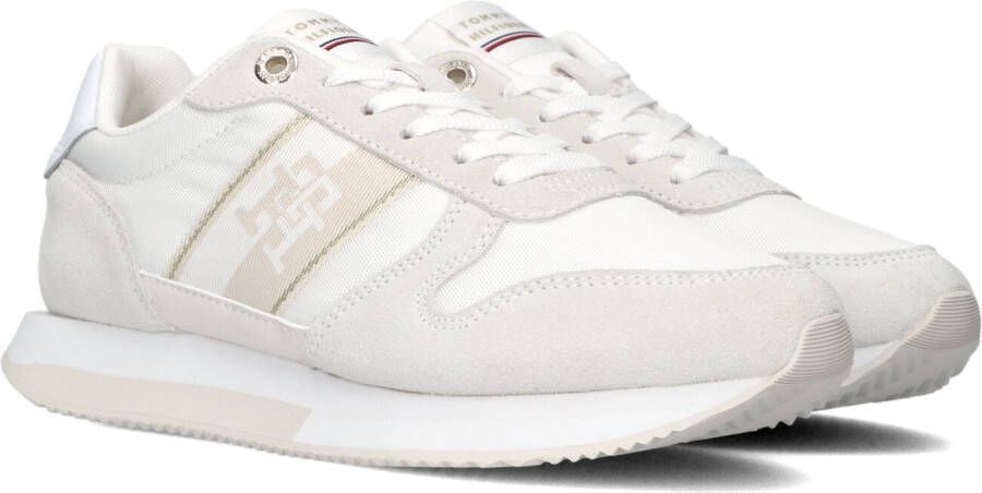 Tommy Hilfiger Witte Lage Sneakers Runner With Th Webbing