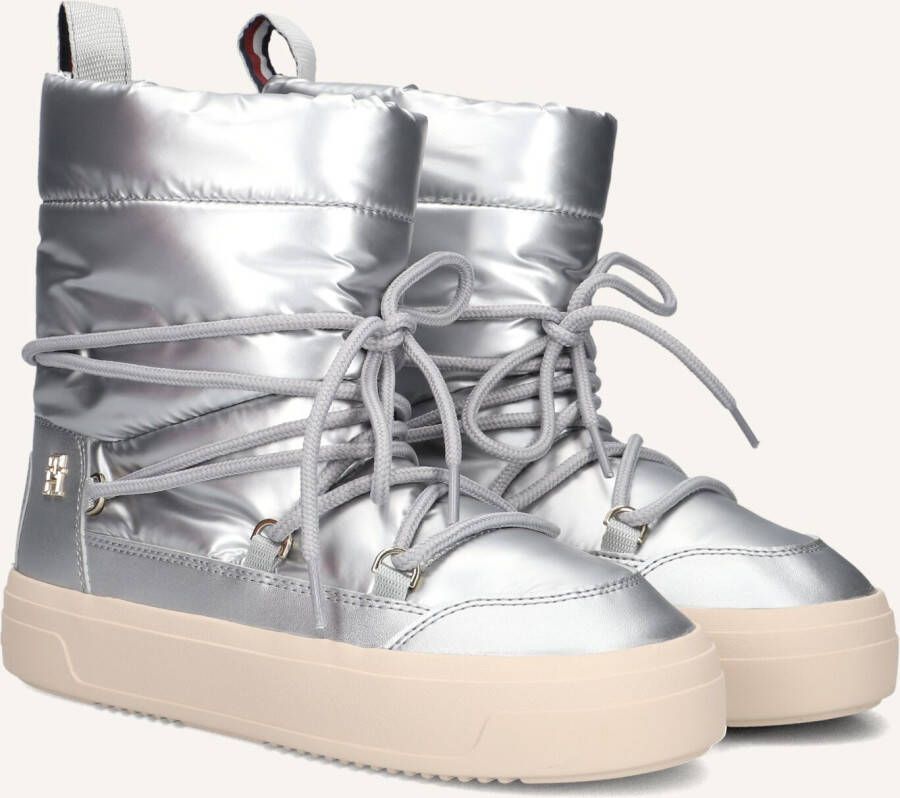 TOMMY HILFIGER Snowboots Dames Lace-up Snowboot Maat: 39 Materiaal: Textiel Kleur: Zilver