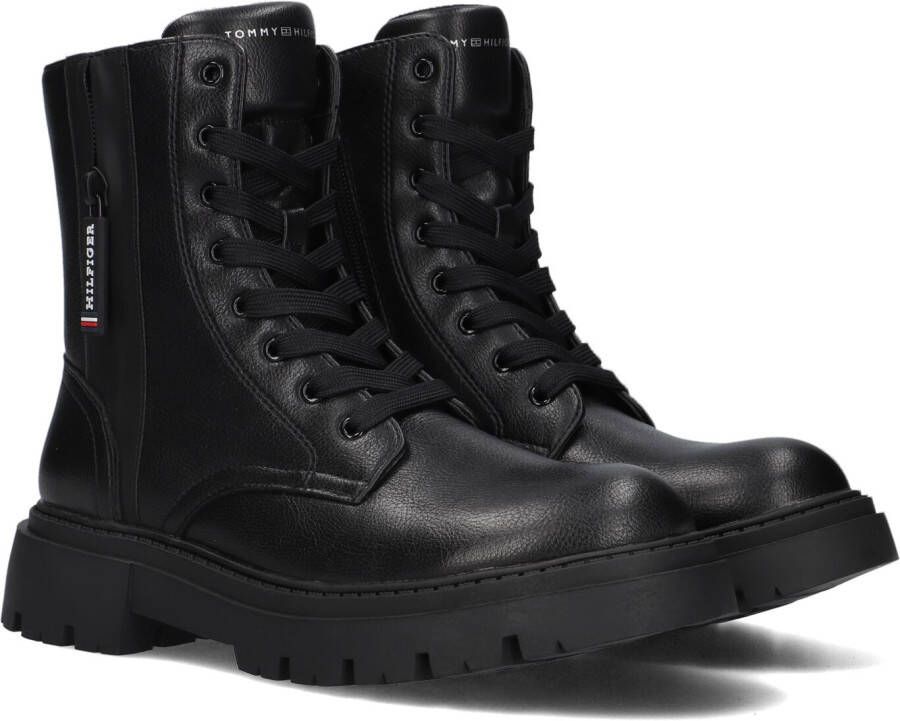Tommy Hilfiger Hester veterboots zwart Meisjes Imitatieleer 30