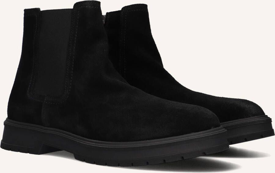 TOMMY HILFIGER Chelsea Boots Heren Hilfiger Zip Maat: 44 Materiaal: Suède Kleur: Zwart