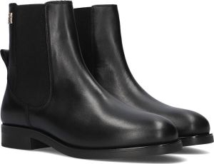 Tommy Hilfiger Zwarte Chelsea Boots Elevated Essent Thermo Bootie