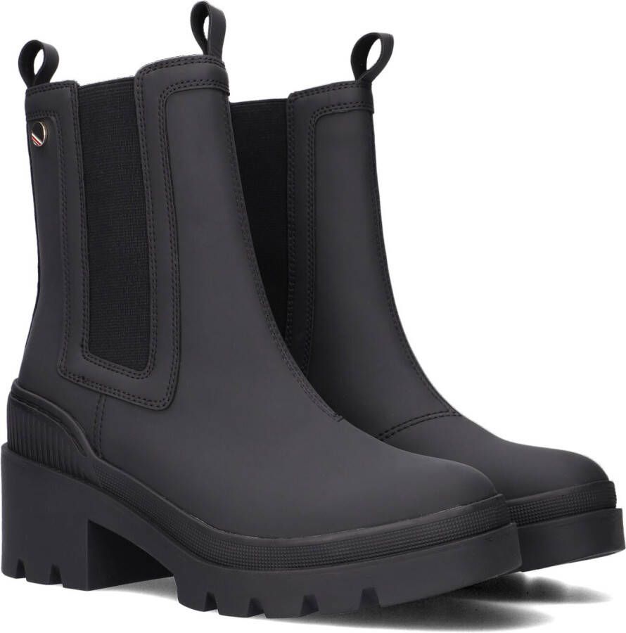 Tommy Hilfiger Chelsea-boots HEELED CHELSEY BOOT BIO in een trendy eenkleurige look