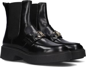 Tommy Hilfiger Zwarte Enkelboots Th Hardware Loafer Boot