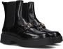 TOMMY HILFIGER Zwarte Enkelboots Th Hardware Loafer Boot - Thumbnail 1