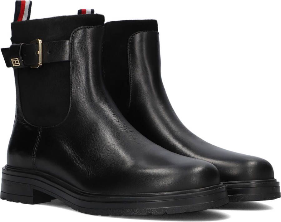 TOMMY JEANS Zwarte Enkellaarsjes Tjw New Ess High Heel Boot