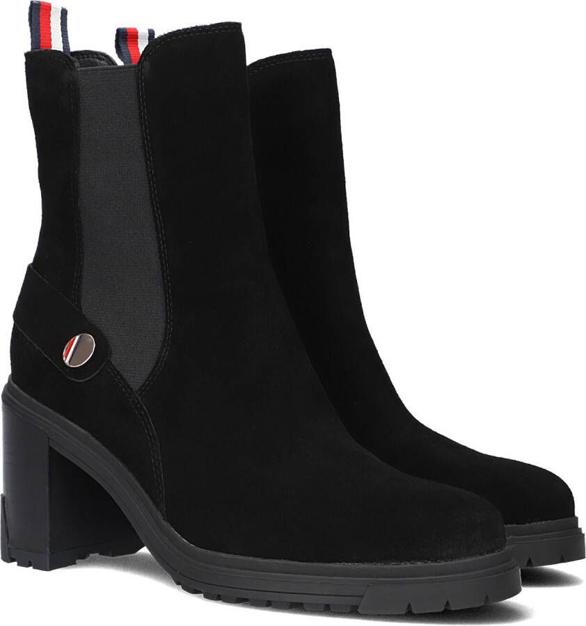 Tommy Hilfiger Hoge hakken buiten schoenen Strike Mid Cut Black Dames