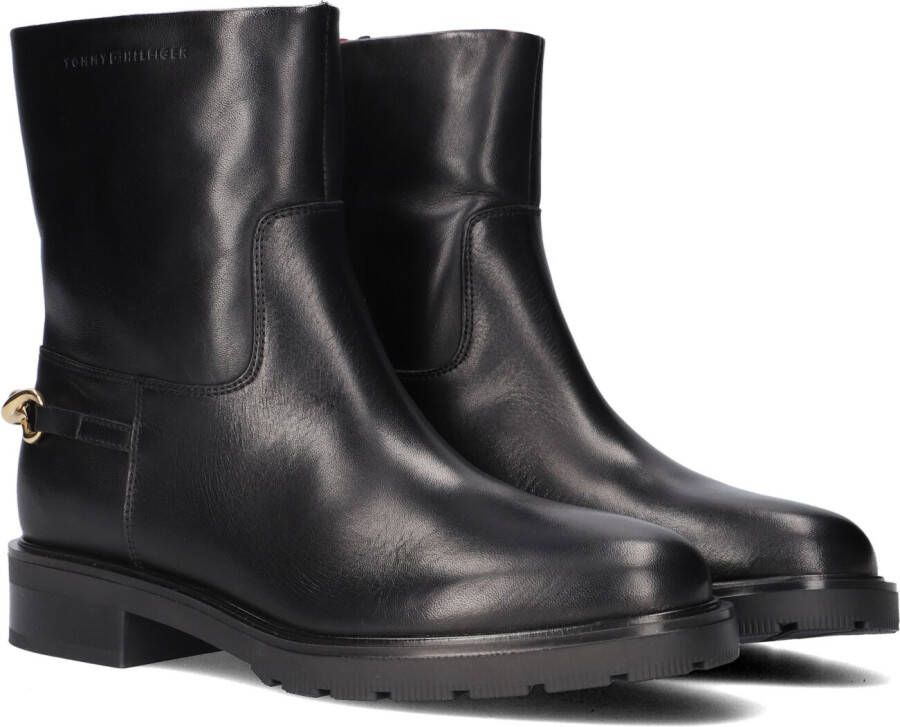 Tommy Hilfiger Zwarte Enkellaarsjes Tommy Twist Ankle Boot