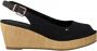 Tommy Hilfiger Alpargatas Iconic Elba Sling Back Sleehak Black Dames - Thumbnail 1