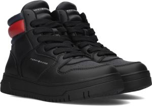 Tommy Hilfiger Zwarte Hoge Sneaker Padded Flag High Top Lace Up
