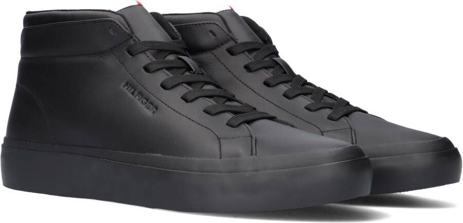Tommy Hilfiger Zwarte Hoge Sneaker Prep Vulc High Leather