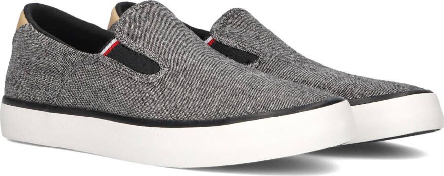 TOMMY HILFIGER Zwarte Instappers Hi Vulc Low Slipon Chambray