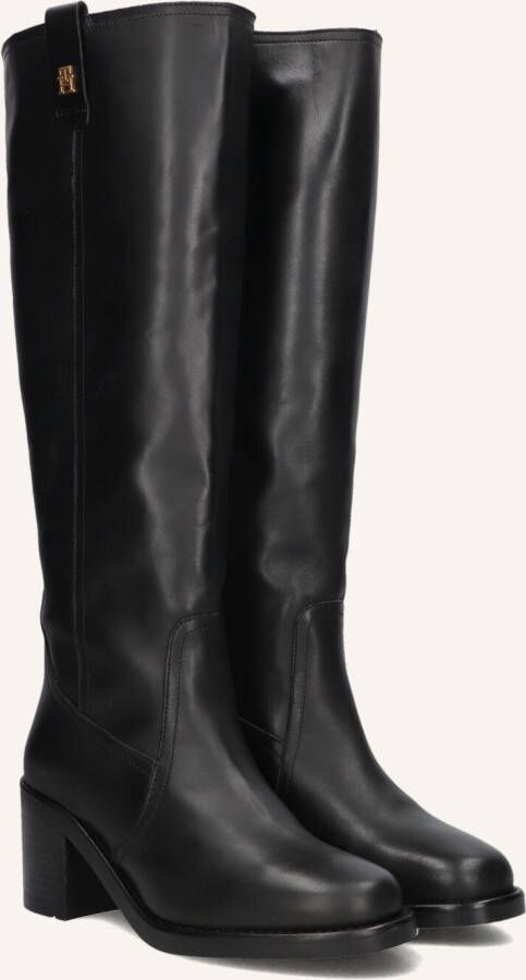 TOMMY HILFIGER Zwarte Laarzen Riding Long Boot Block