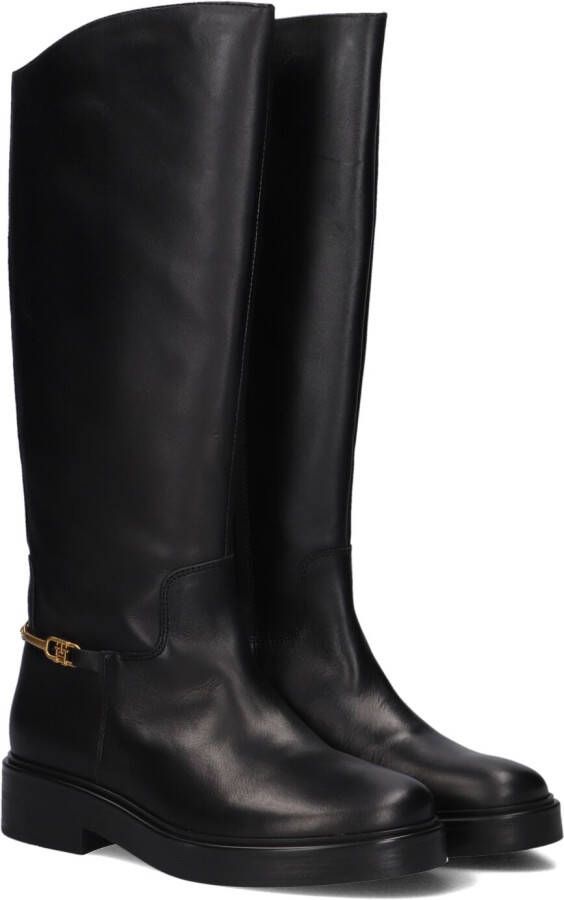 TOMMY HILFIGER Zwarte Laarzen Th Horsebit Riding Long Boot