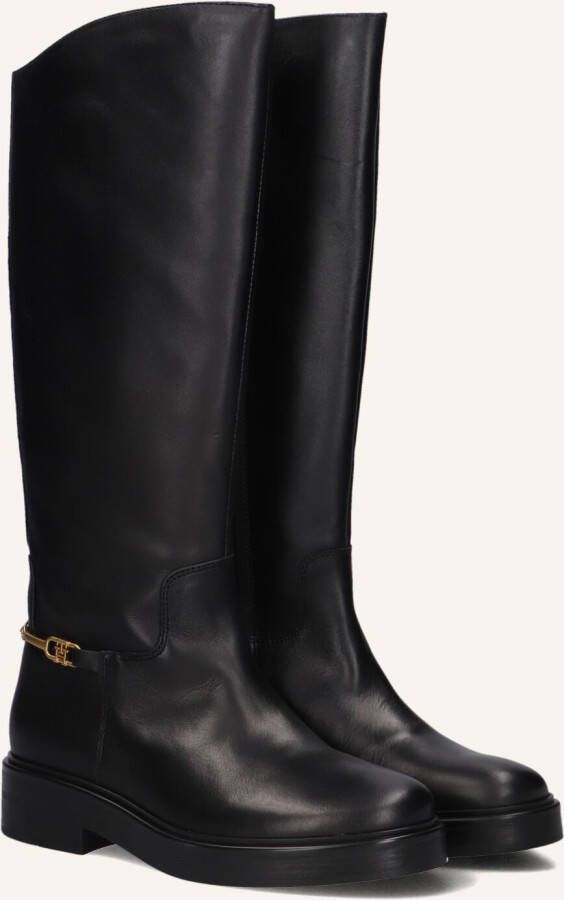 TOMMY HILFIGER Zwarte Laarzen Th Horsebit Riding Long Boot