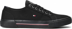 Tommy Hilfiger Core Corporate Canvas Vulc Veterschoenen Laag zwart