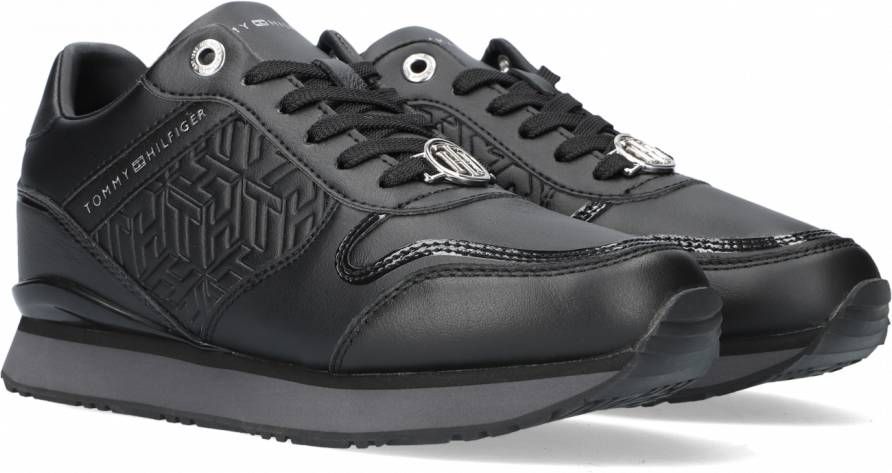 Tommy Hilfiger Sneakers met sleehak DRESSY WEDGE SNEAKER met stempeldruk -  Schoenen.nl