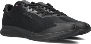 Tommy Hilfiger Zwarte Lage Sneakers Lightweight Sleek Runner