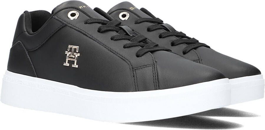 Tommy Hilfiger Zwarte Lage Sneakers Th Court