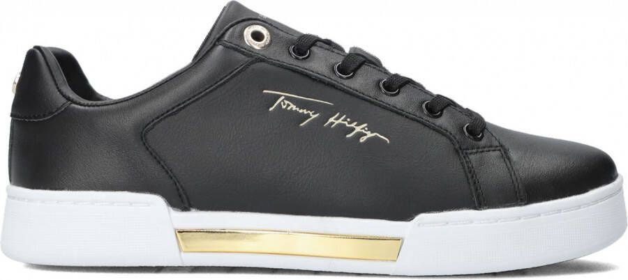 Tommy Hilfiger NU 21% KORTING Plateausneakers TH ELEVATED SNEAKER met goudkleurige details