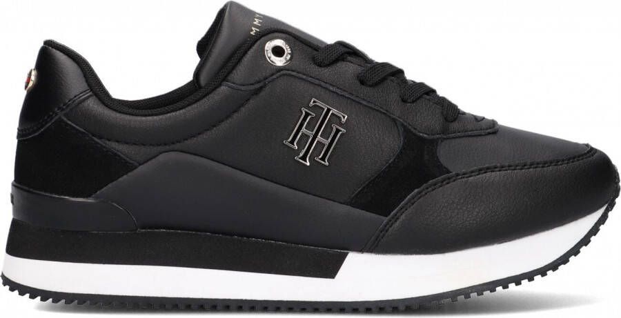 Tommy Hilfiger Zwarte Lage Sneakers Th EmBoss Metallic Sneaker