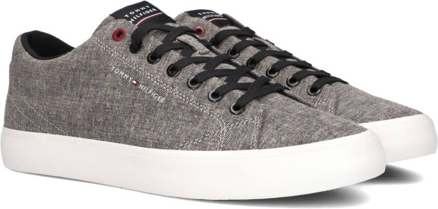 Tommy Hilfiger Zwarte Lage Sneakers Th Hi Vulc Core Low Chambray