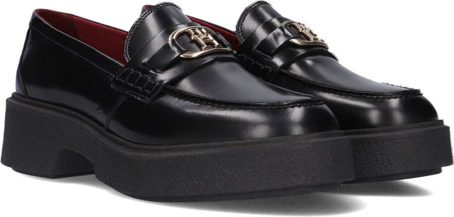 TOMMY HILFIGER Zwarte Loafers Th Hardware Loafer