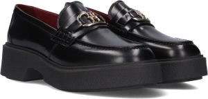 Tommy Hilfiger chunky leren loafers met gesp zwart