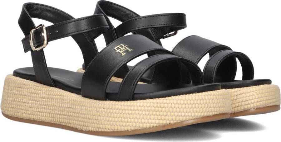 Tommy Hilfiger Sleehaksandaaltjes sandaal plateausandaal met modieuze hak