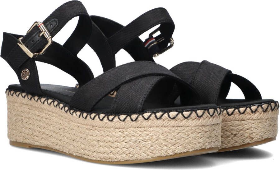 Tommy Hilfiger Sandaaltjes SHINY TOUCHES FLATFORM WEDGE met