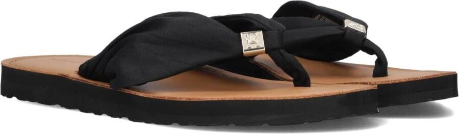 Tommy Hilfiger Teenslippers TH ELEVATED BEACH SANDAL zomerschoen comfortabele schoen flats slippers met th-sieraandeel