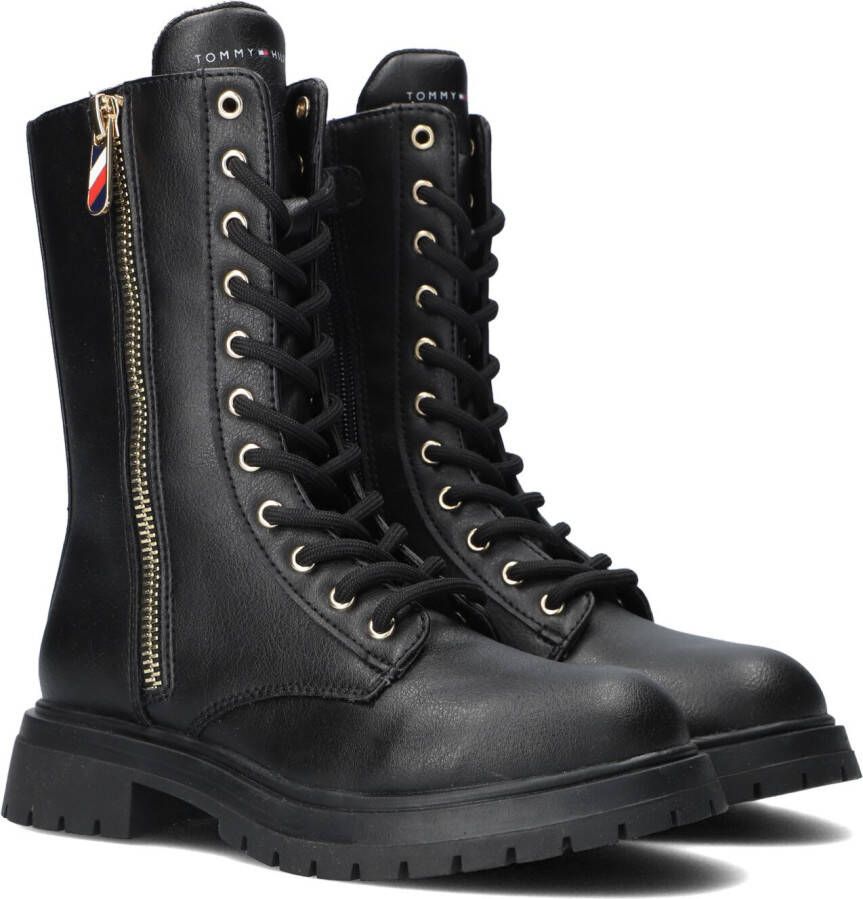 Tommy Hilfiger Zwarte Veterboots 32381