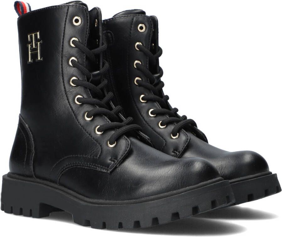 Tommy Hilfiger Zwarte Veterboots 32392