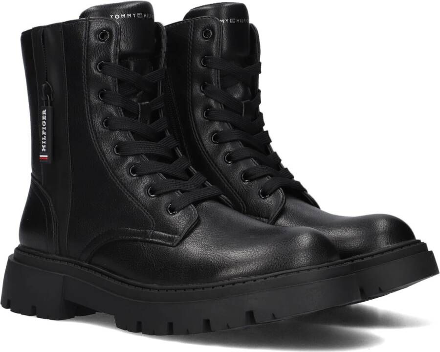 Tommy Hilfiger Hester veterboots zwart Meisjes Imitatieleer 34
