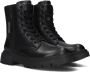 Tommy Hilfiger Hester veterboots zwart Meisjes Imitatieleer 38 - Thumbnail 1