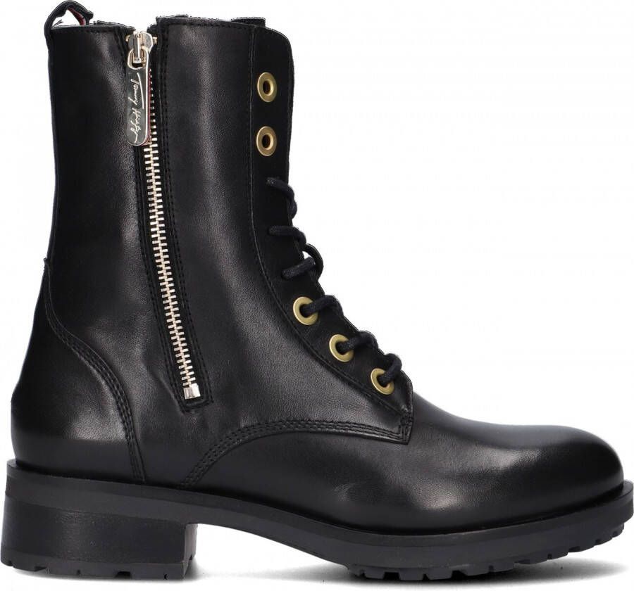 Tommy Hilfiger Bikerboots TH ESSENTIALS BIKER BOOT met praktische rits aan de buitenkant
