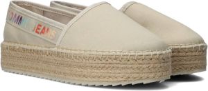 Bruin Tinten Tie Dye Branding Espadrilles Dames Beige