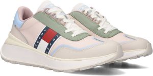 Bruin Tinten Tommy Jeans Fashion Lage sneakers Leren Sneaker Dames Beige