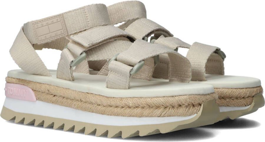 Tommy Jeans Beige Sandalen Rope Cleated