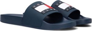 TOMMY JEANS Mens Flag Pool Slide Badslippers Slippers flip flops Heren Blauw