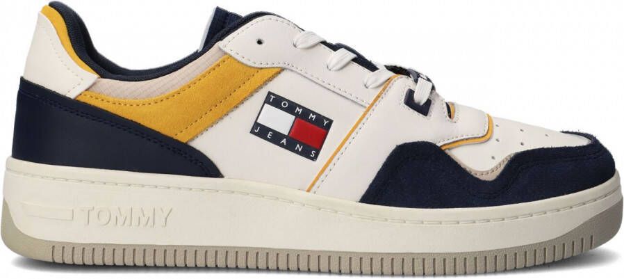 TOMMY JEANS Deconstructed Basket Lage sneakers Leren Sneaker Heren Blauw