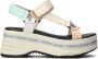 TOMMY JEANS Sleehaksandaaltjes WEDGE SANDAL met praktische klittenbandsluitingen - Thumbnail 1