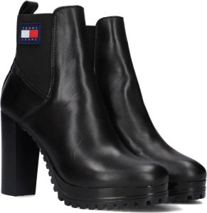 TOMMY JEANS Highheel-laarsjes TJW NEW ESS HIGH HEEL BOOT met brede stretchinzet
