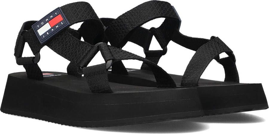 TOMMY JEANS Zwarte Sandalen Eva