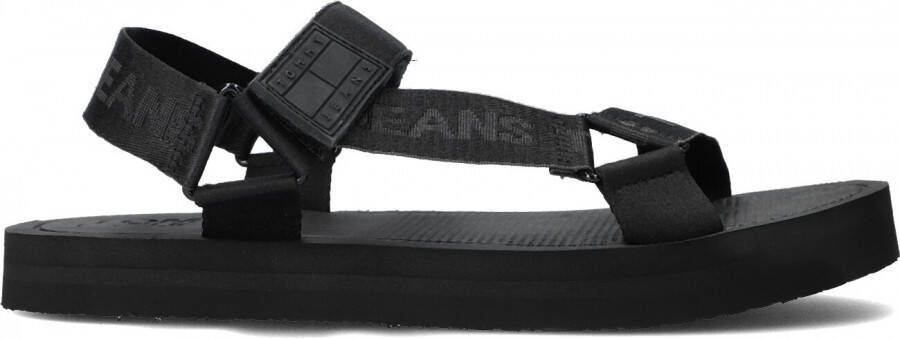 Tommy Jeans black casual open sandal Zwart Heren