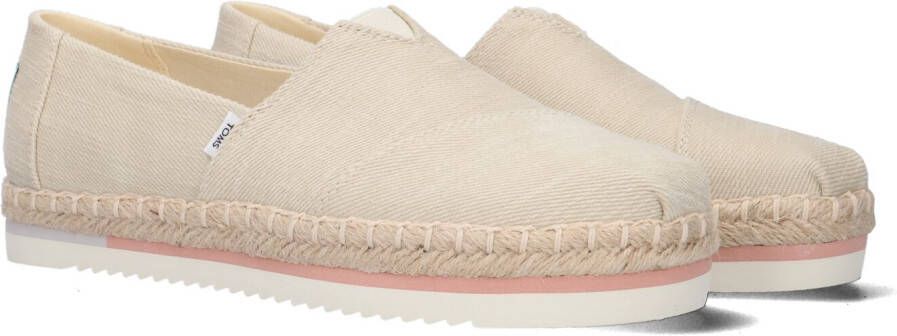 TOMS Beige Espadrilles Alpargata Platform Rope