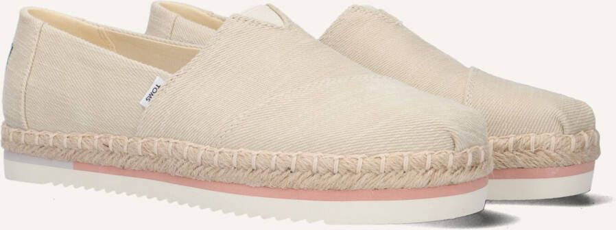TOMS Espadrilles Dames Alpargata Platform Rope Maat: 36 Materiaal: Canvas Kleur: Beige