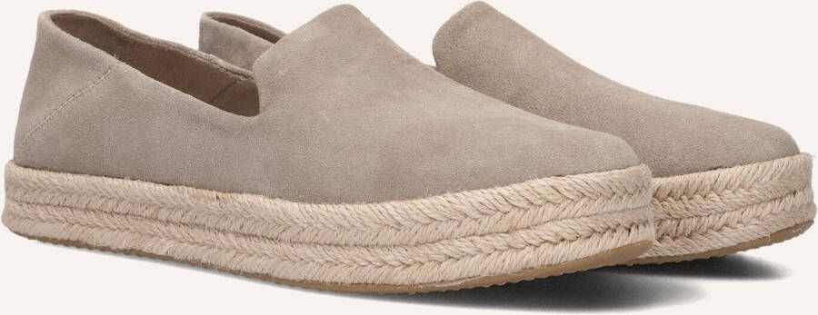TOMS Espadrilles Dames Carolina Maat: 38 5 Materiaal: Suède Kleur: Beige