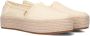 TOMS Valencia | Espadrilles met plateauzool Beige Textiel Espadrilles Dames - Thumbnail 1