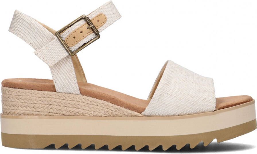 TOMS Sandalen Dames Diana Maat: 40 Materiaal: Canvas Kleur: Beige